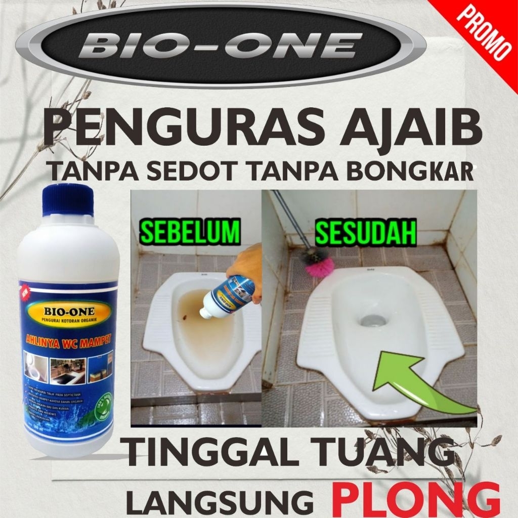 BIO ONE  Obat WC Mampet - Ecer danGrosir