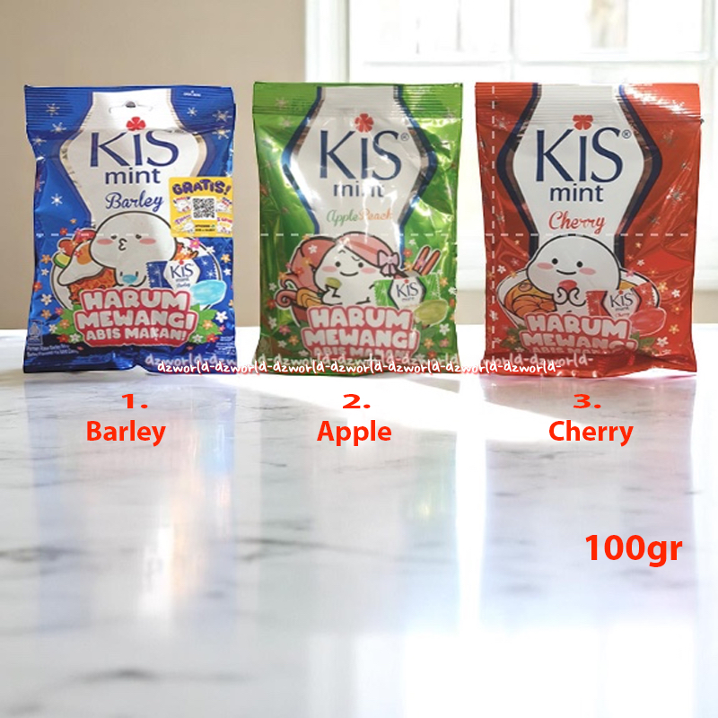 

Kis Mint 100gr Barley Apple Peach Cherry Permen Kiss Untuk Nafas Harum Mewangi Abis Makan Mint Candy