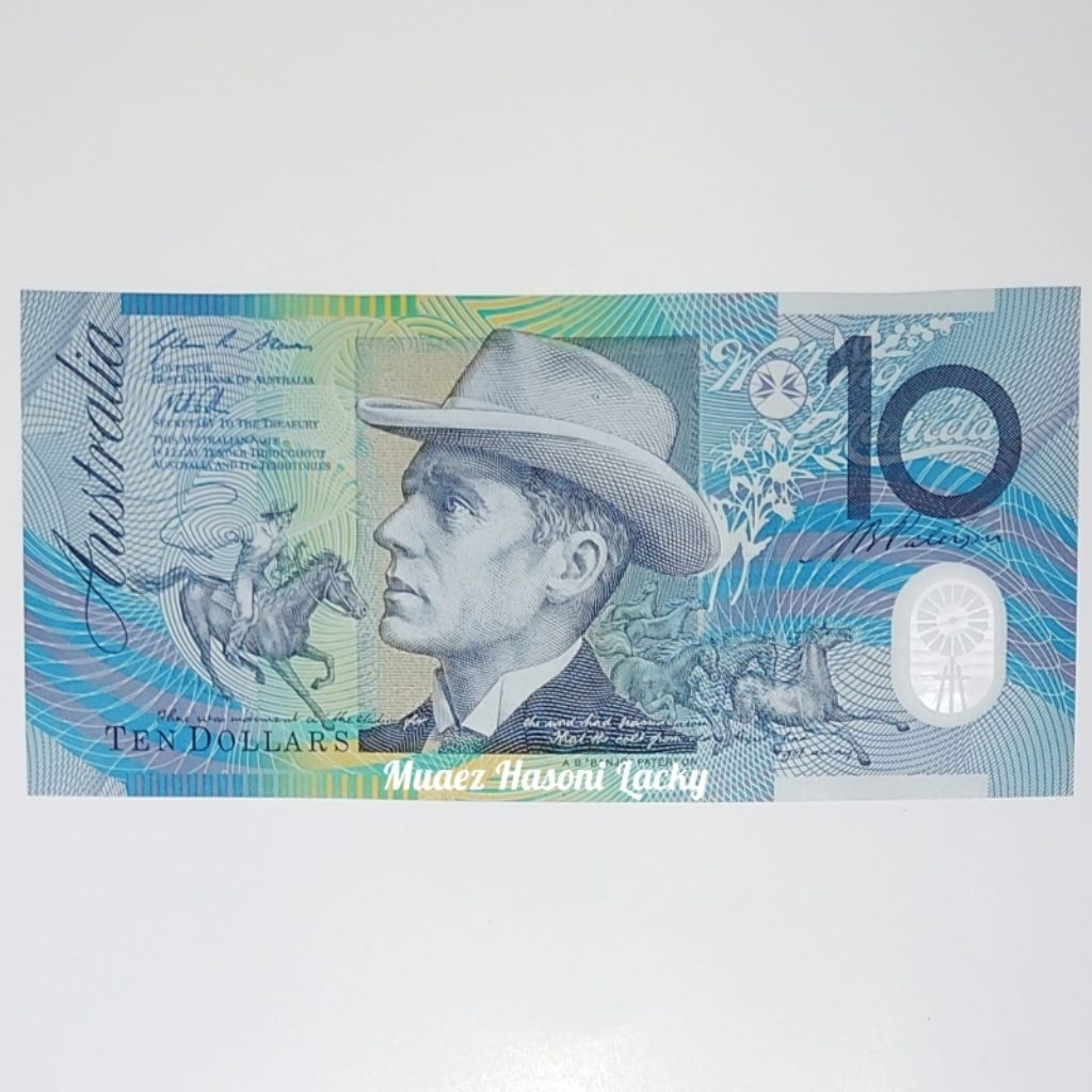 Dolar Australia Uang Asing Pecahan 10 Dolar Old Series Polymer