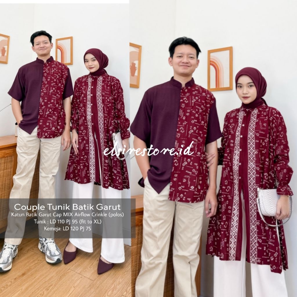 MOCA.LABEL (READY STOCK) Couple Set Batik Suku Arimbi Long Tunik Elsire