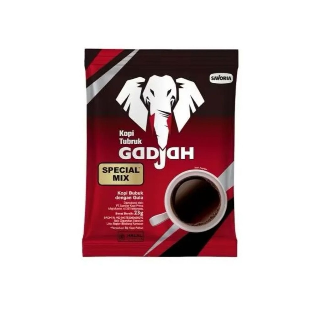 

Kopi Gadjah Special Mix Renteng - Kopi dan gula (10 sachet x 23 g )