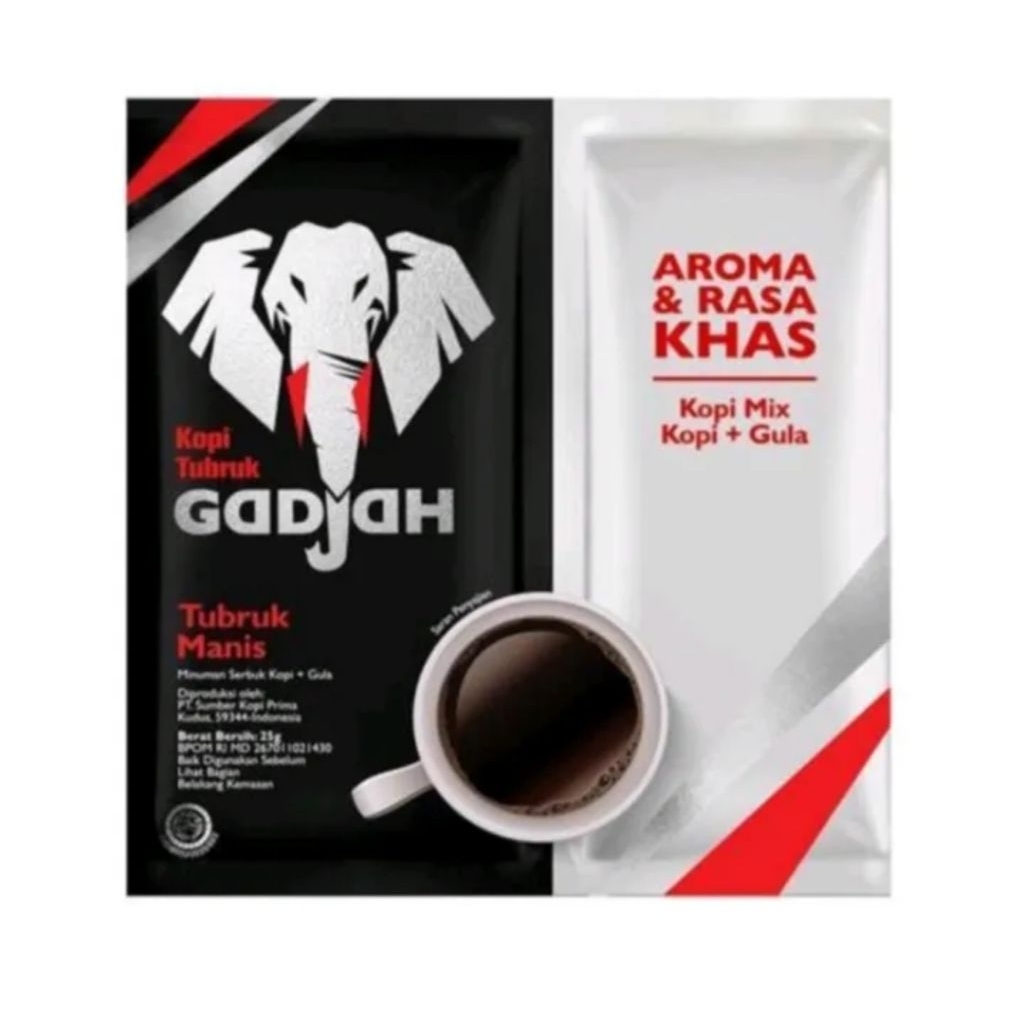 

Kopi Tubruk Gadjah Manis Renteng ( isi 10 sachet x 23 g)