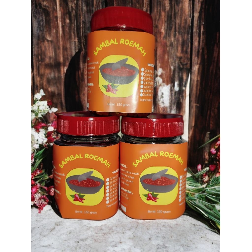 

sambal bundle 3 ukuran 140gr lebih hemat semua varian sambal cumi/sambal ayam suwir/ sambal tongkol suwir/sambal teri medan