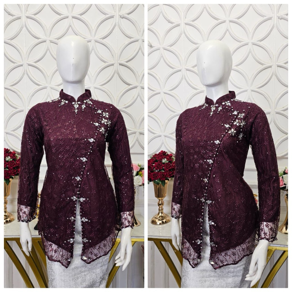 KEBAYA JANGGAN TILLE  terbaru / kebaya wisuda / kebaya borkat /kebaya lamaran