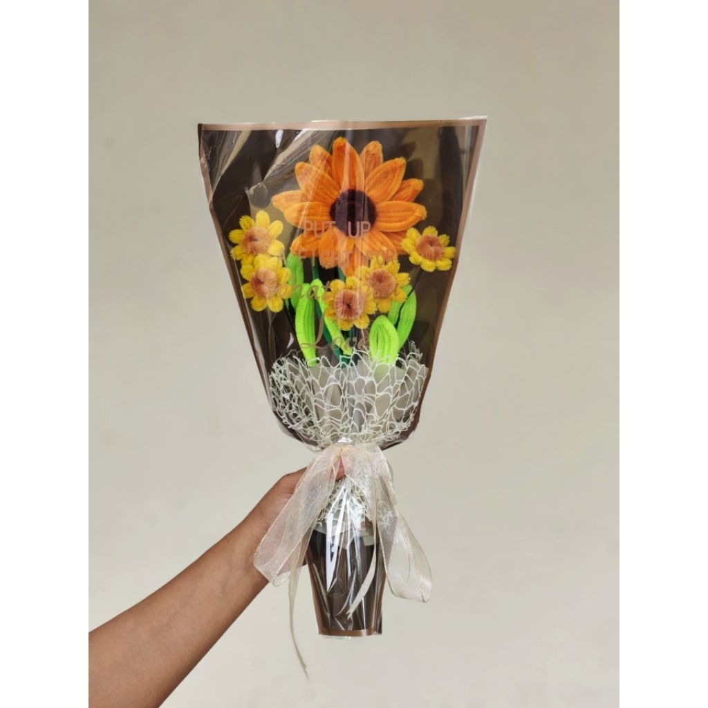 Buket Matahari Kawat bulu Wisuda Ultah Anniversary Jombang