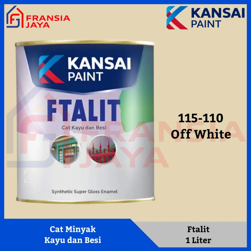 Ftalit 1 Kg KF 110 Off White Kansai Cat Minyak Besi dan Kayu