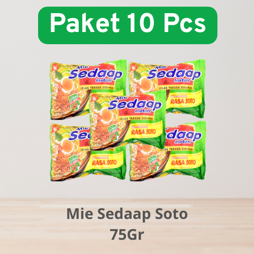 

Mie Sedaap Soto Paket 10 Pcs