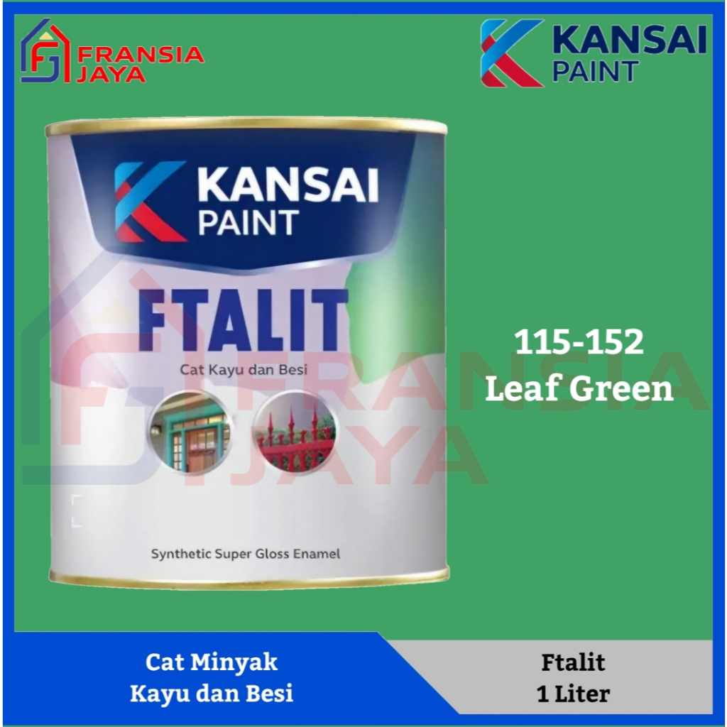 Ftalit 1 Kg KF 152 Leaf Green Kansai Cat Minyak Besi dan Kayu