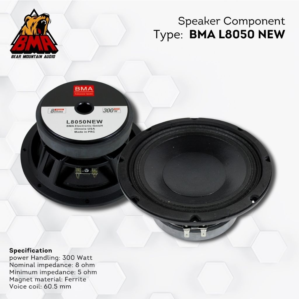 Speaker L8050 BMA / Speaker L8040 BMA / Speaker 8in / Speaker BMA Original