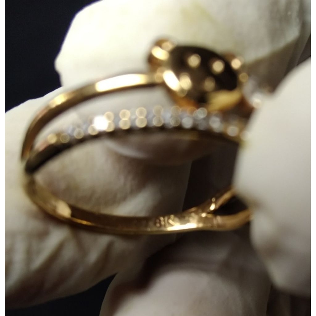 cincin emas 8k. size 18. berat 1,723gram