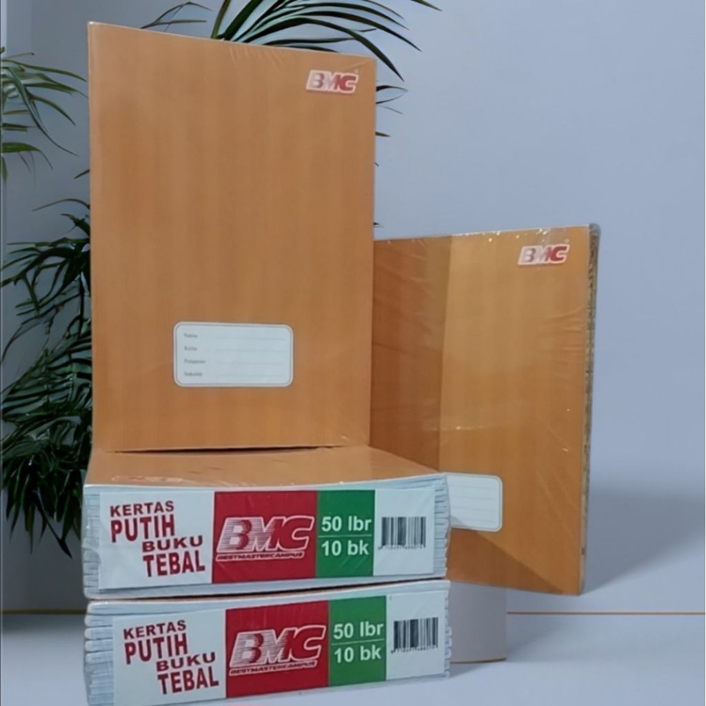 

( 10 Buku ) Desain Terbaru: Buku Tulis BMCAMPUS 50 Lembar Sampul kraft/coklat Ukuran Boxy Panjang