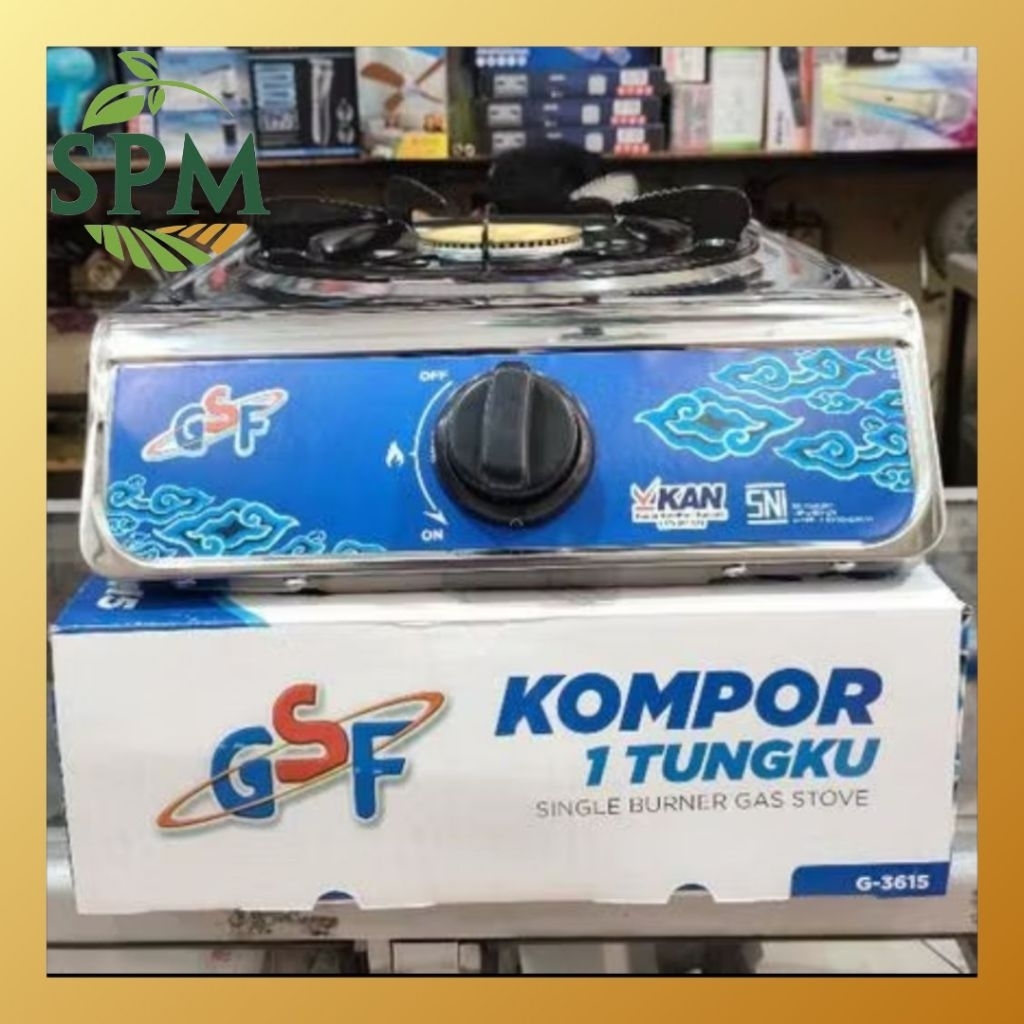 SPM Kompor Gas 1 Tungku Stainless Steel GSF G-3615 / PROGAS / UTU