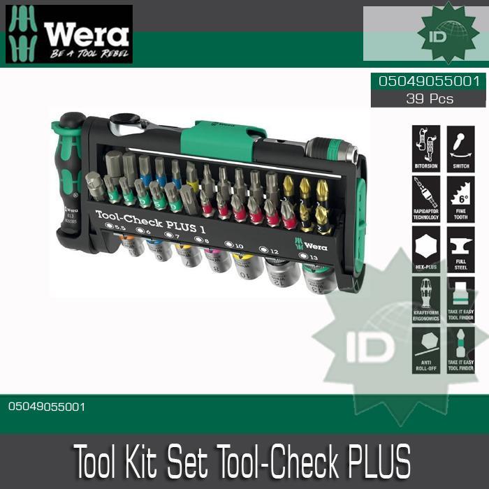 Tool Kit Set Tool-Check PLUS 39 Pc 05049055001 Wera