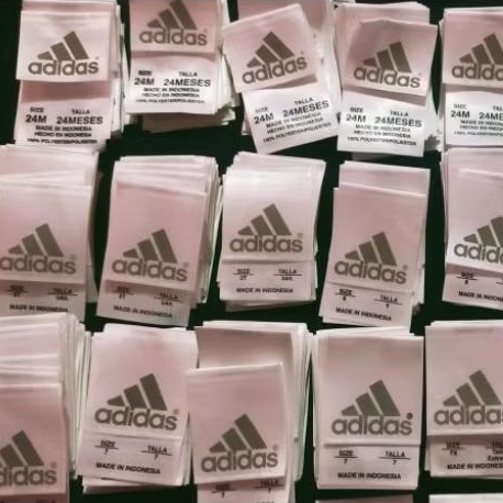 

label merek brand label (main size wash) tag adidas anak