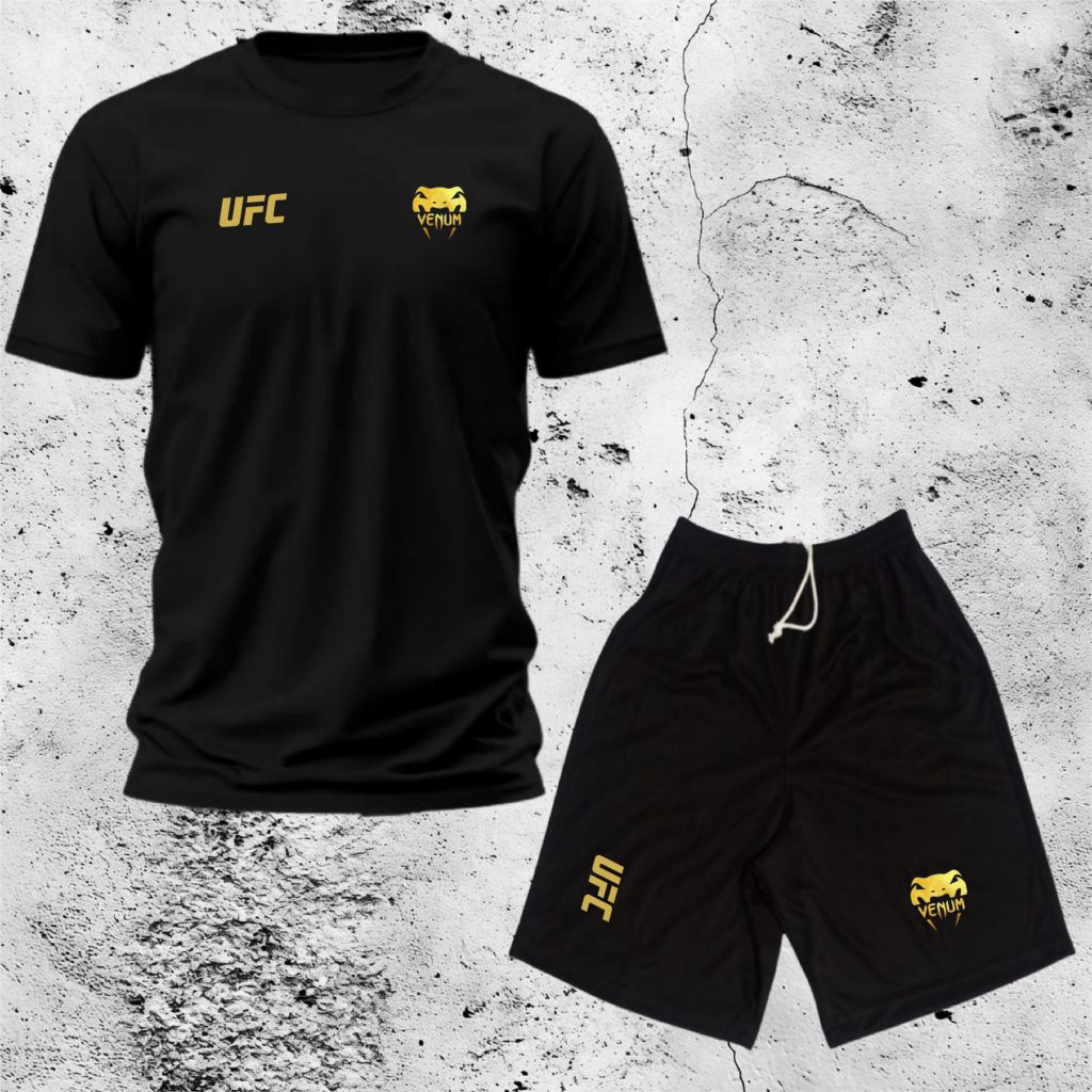 STELAN OLAHRAGA/Jersey dryfit/Satu set kaos gym/Baju ufc vnm/Stelan jersey/kaos gym pria/Kaos ufc vn