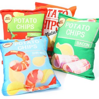 Mainan bantal bentuk kemasan snack lucu bisa bunyi