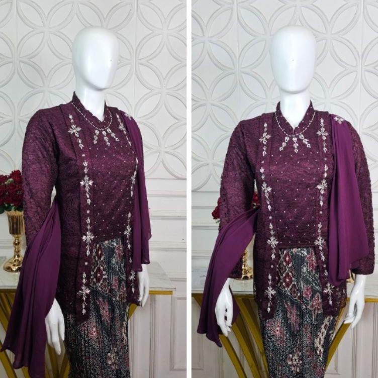 KODE U62N Kutu baru hijab Selendang  kutu baru brukat