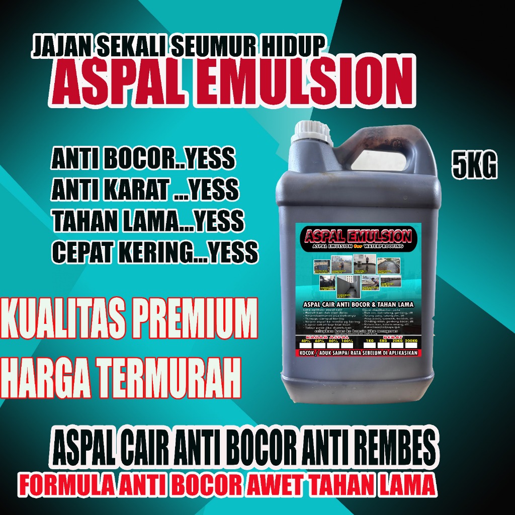 Aspal Cair 5kg | Aspal Emulsion