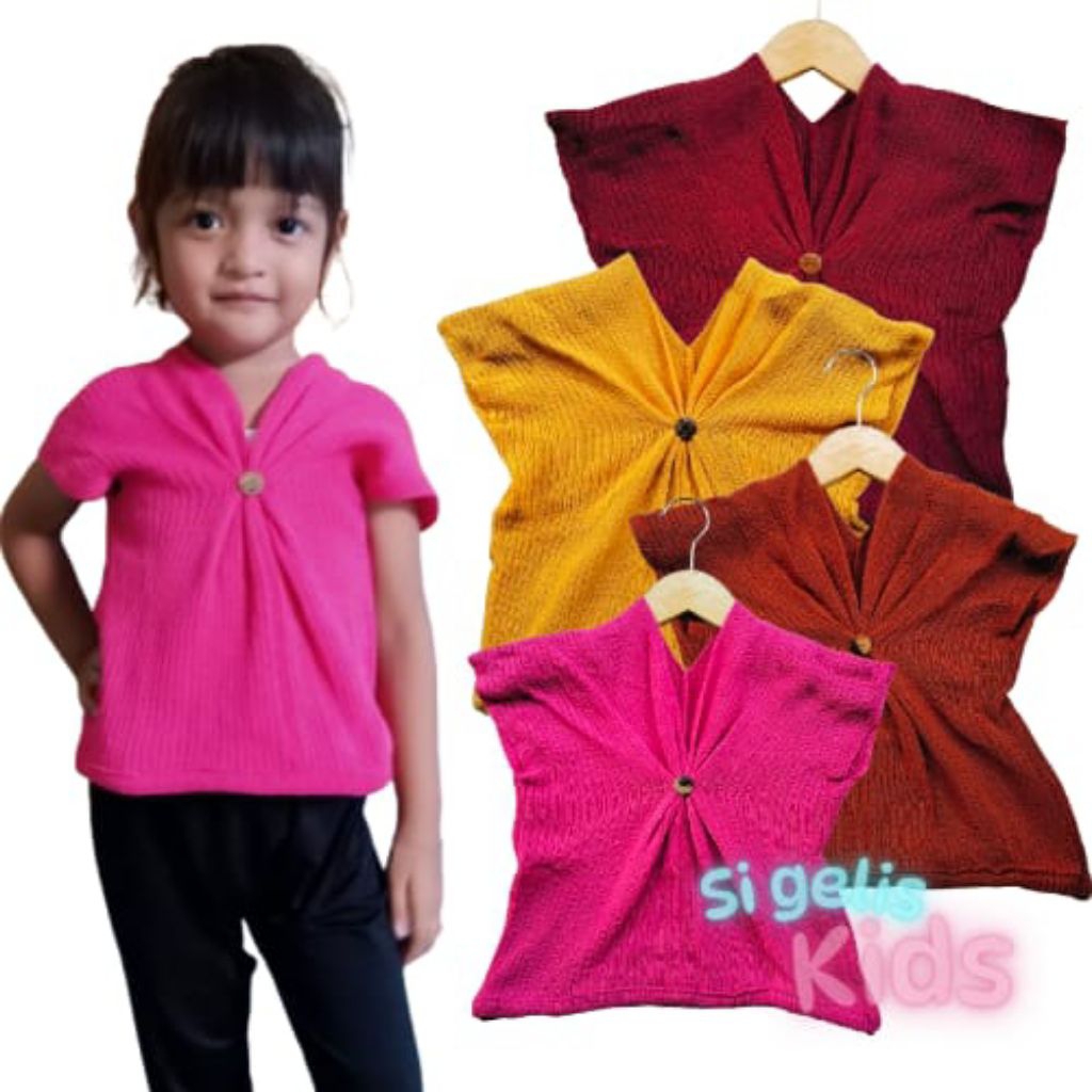 Atasan Rajut Anak  Perempuan Syakira Baju Anak 2-4 tahun