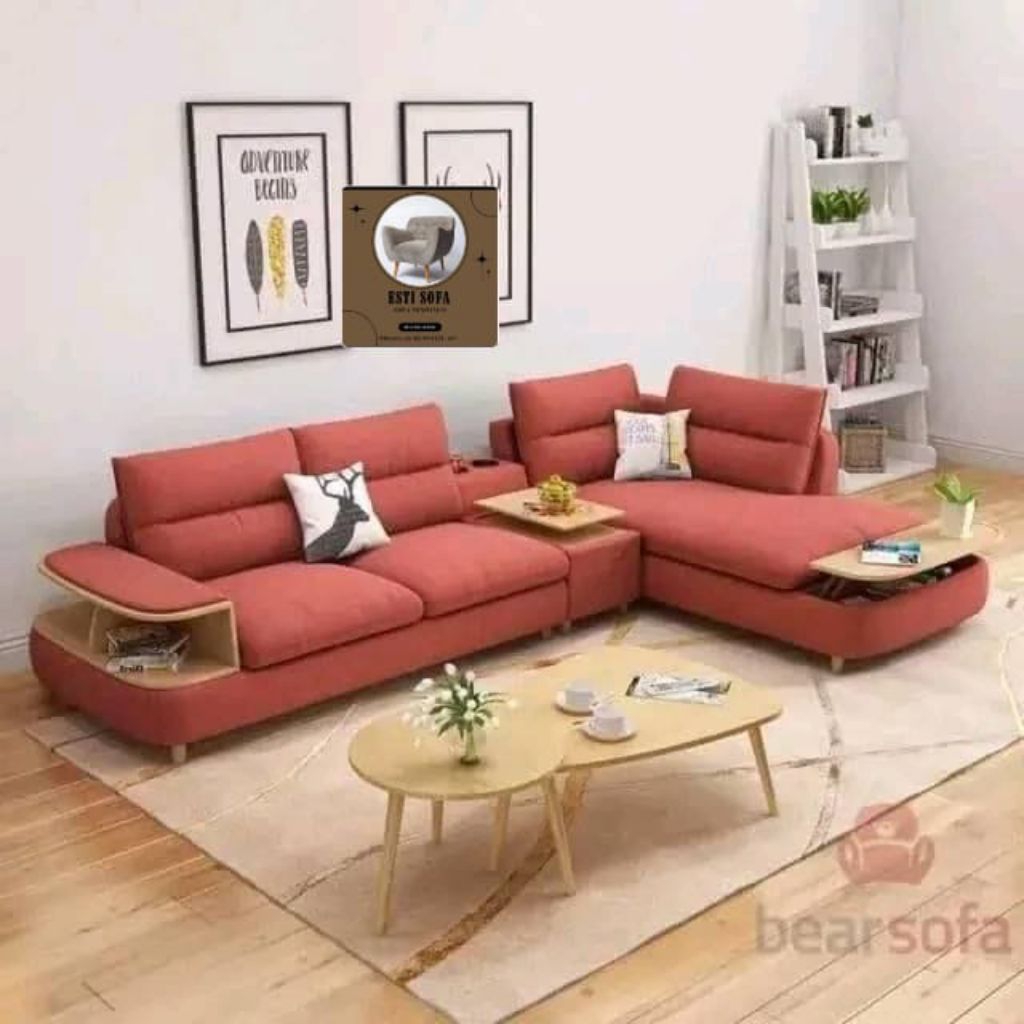 FREE BANTAL Sofa Ruang Tamu Aesthetic Sofa Ruang Tamu Minimalis Sofa Kursi Tamu Kekinian Sofa L Shap