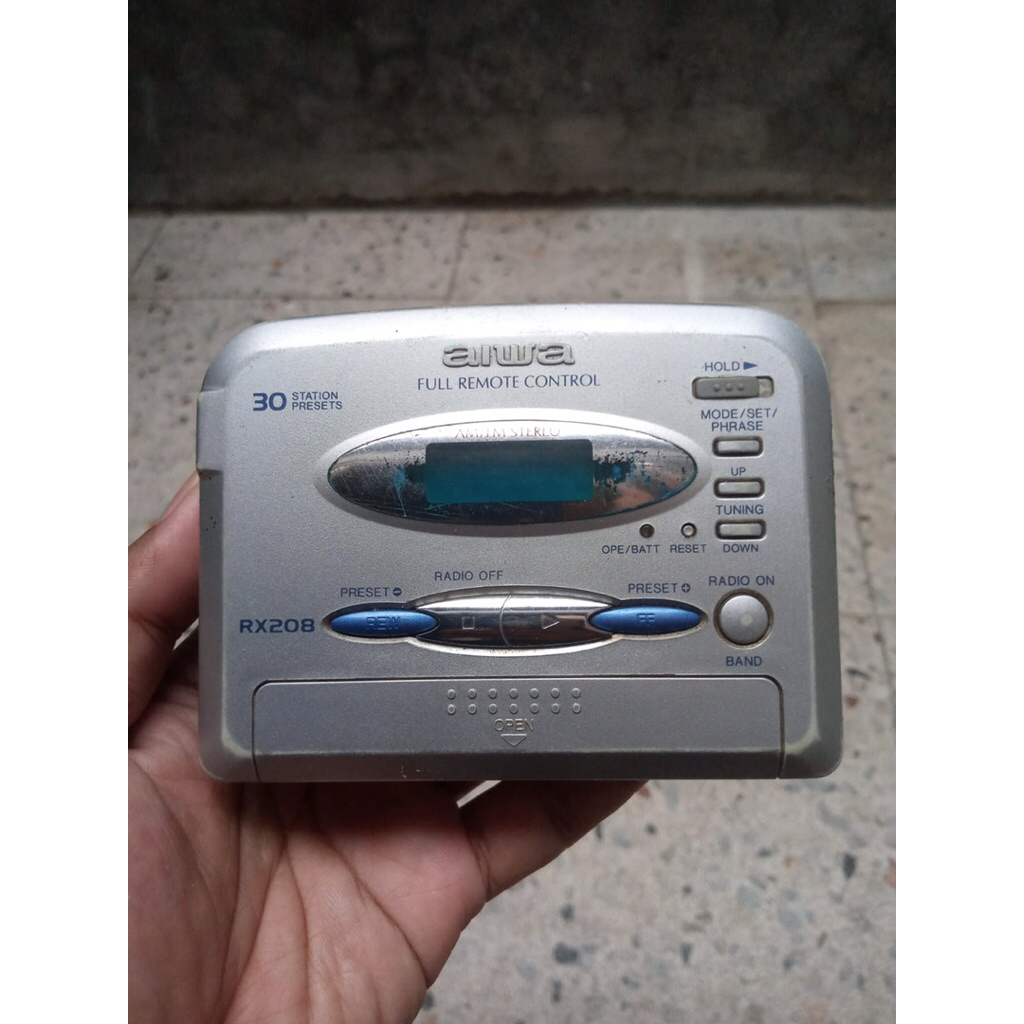 WALKMAN AIWA RX208 bahan