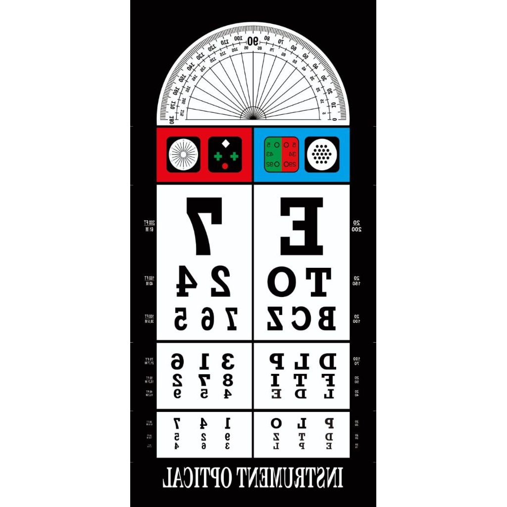 Snellen Chart Elektrik 3meter / Snellen Chart Cermin