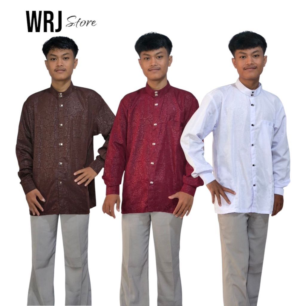 Kemeja Koko Sultan Kancing Jepret lengan Panjang Terbaru 2025