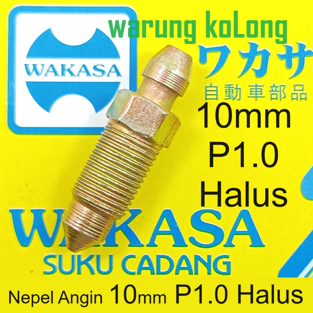 Nepel Angin Rem 10mm P1.0 baut ulir drat Halus 1.0 10 mm Setelan buang WAKASA mobil truck