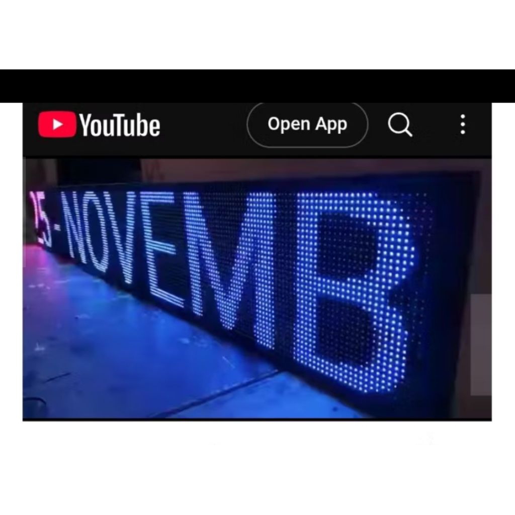 RGB 265cm x 55cm Running Text outdoor wifi full color