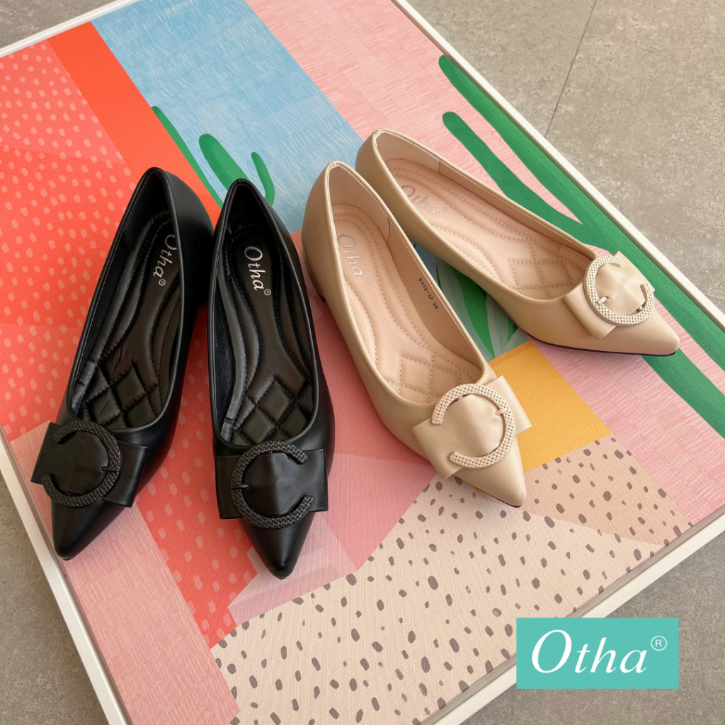 Otha Shoes H445 OFS - Sepatu Pantofel Wanita Tinggi Hak 3CM