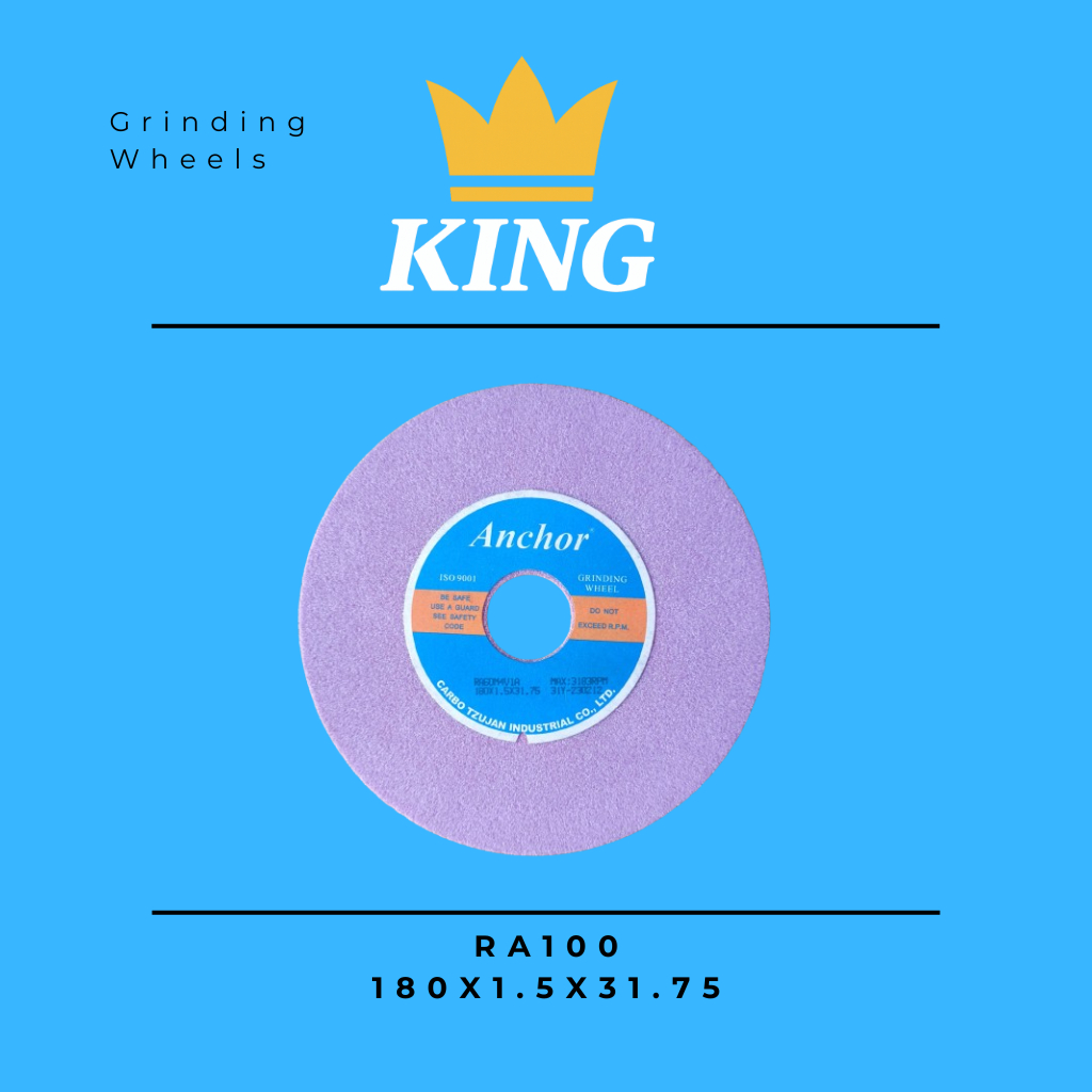 [BISA COD] Cutting Wheel RA100 7" Inch 180x1.5x31.75 Ruby Aluminium Oxide Batu Potong Presisi