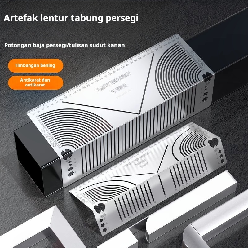 

Penggaris lipat tabung persegi baja persegi lipat sudut busur 90 derajat penggaris gambar tabung