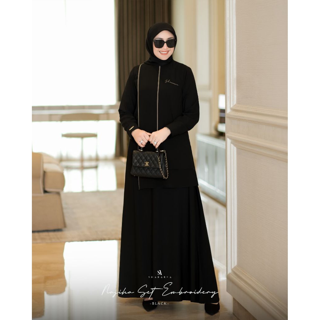 NAJIHA SET ROK EMBROIDERY ORIGINAL BY SHARAREA