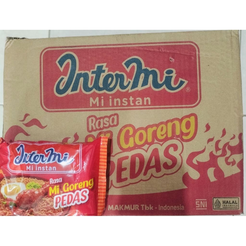 

DISKON 10% min.70rb Intermi Goreng Pedas 1 dus isi 40 @60gr Exp 02.2026