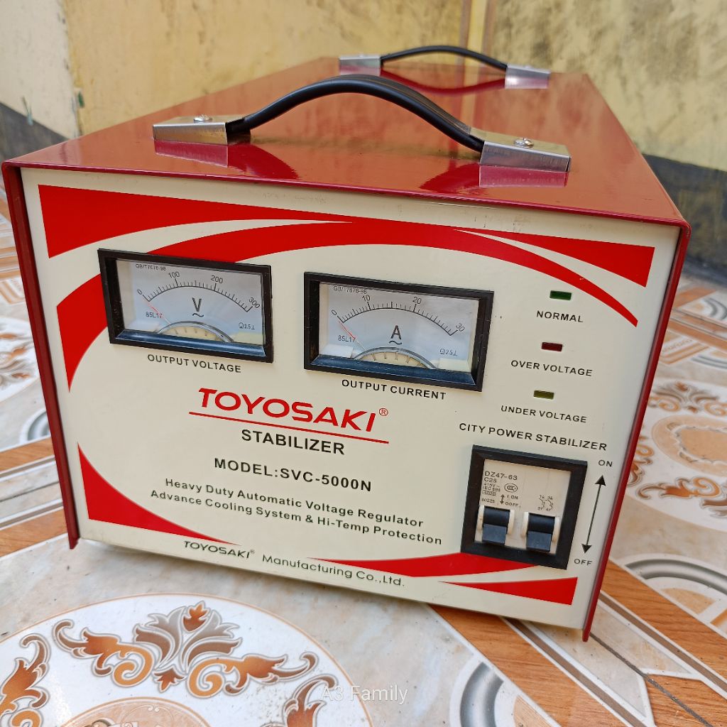 Lokasi Cikarang Stabilizer setabilizer stabiliser setabiliser Toyosaki 5000 N watt Bukan Oki Matsuna