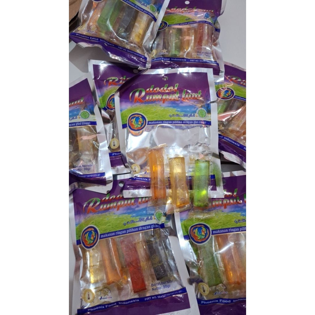 

kinjo jelly dodol rumput laut 90 gr / phoenix food / agar agar jelly