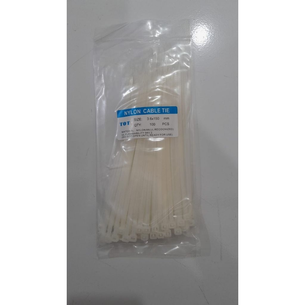 

Kabel Ties 3.6x150mm isi 100pcs Nylon Cable Tie 15cm Insulock Tis 15 cm 3.6 x 150 mm Insulok pcs