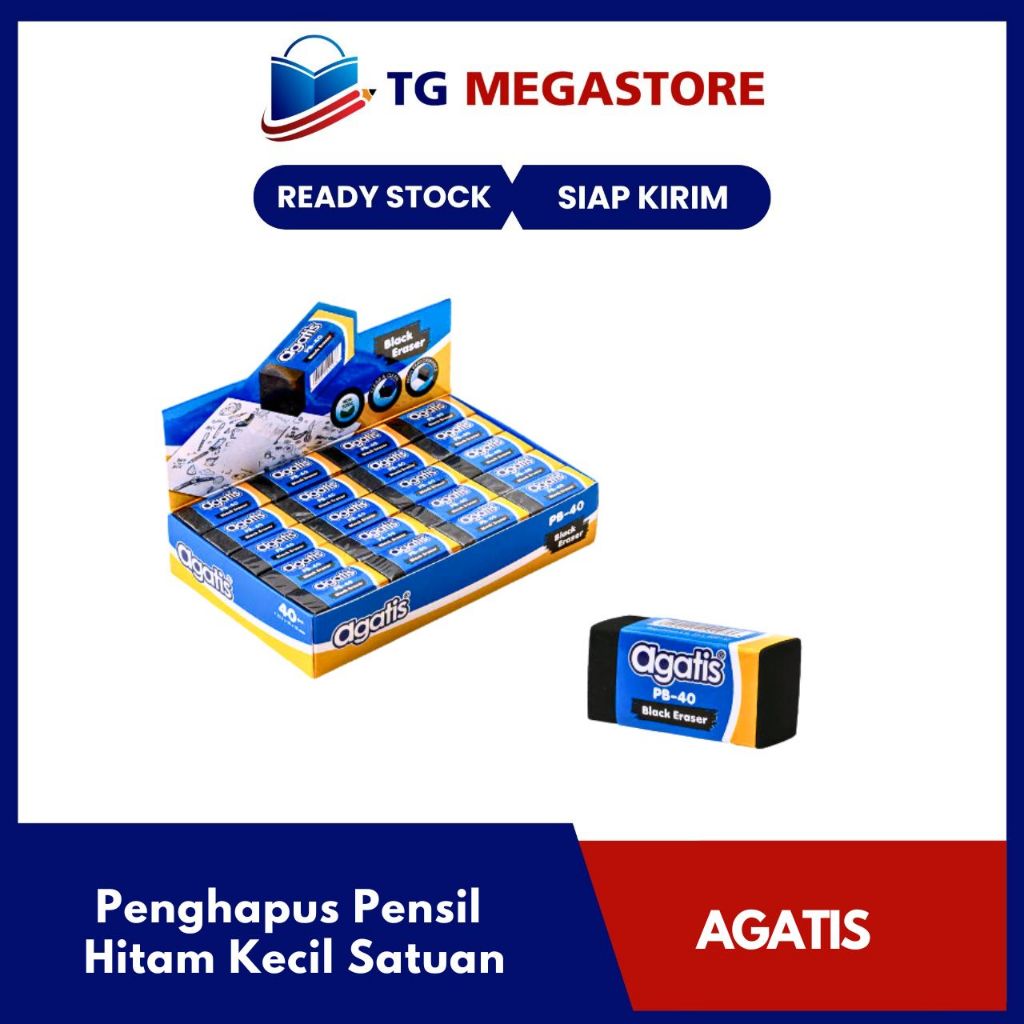 

Penghapus Pensil Agatis Hitam Kecil Satuan - PB-40