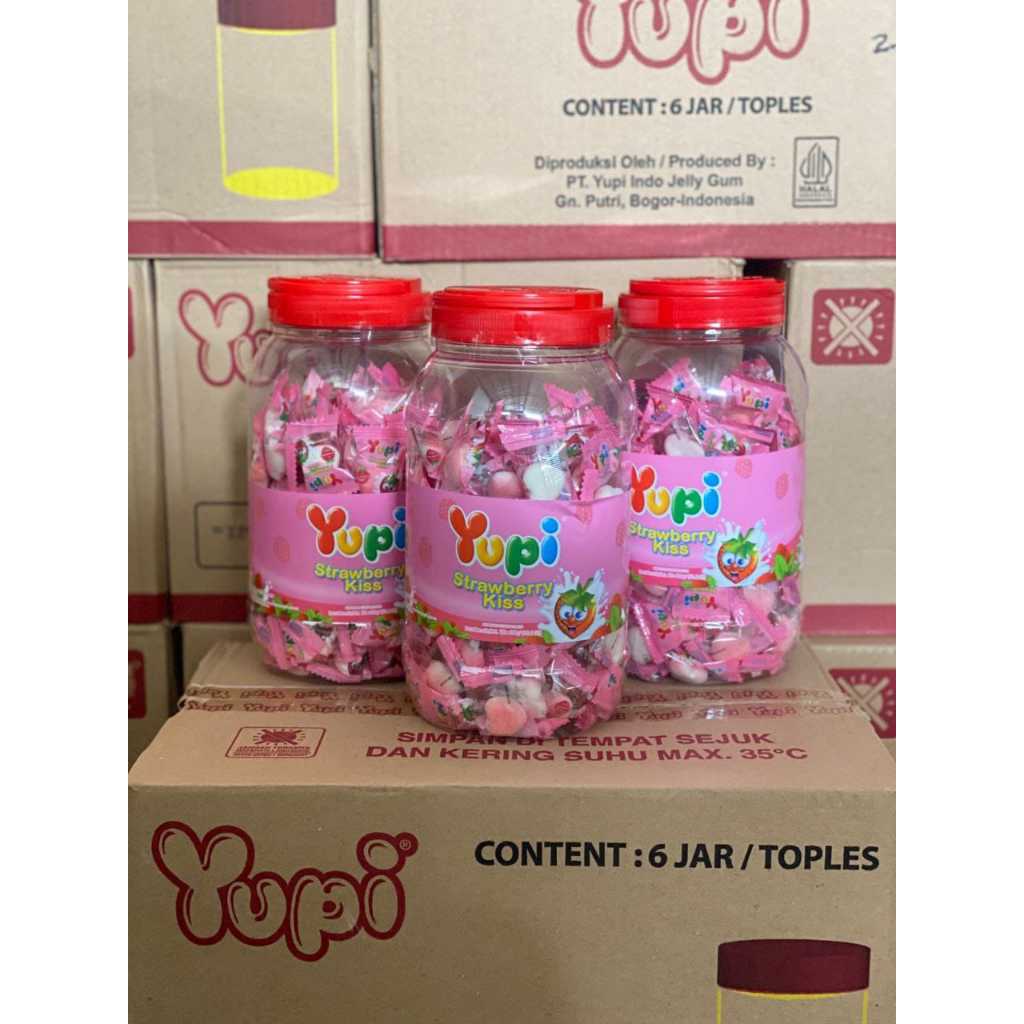 

Yupi toples kemasan toples 1ktn isi 6 toples