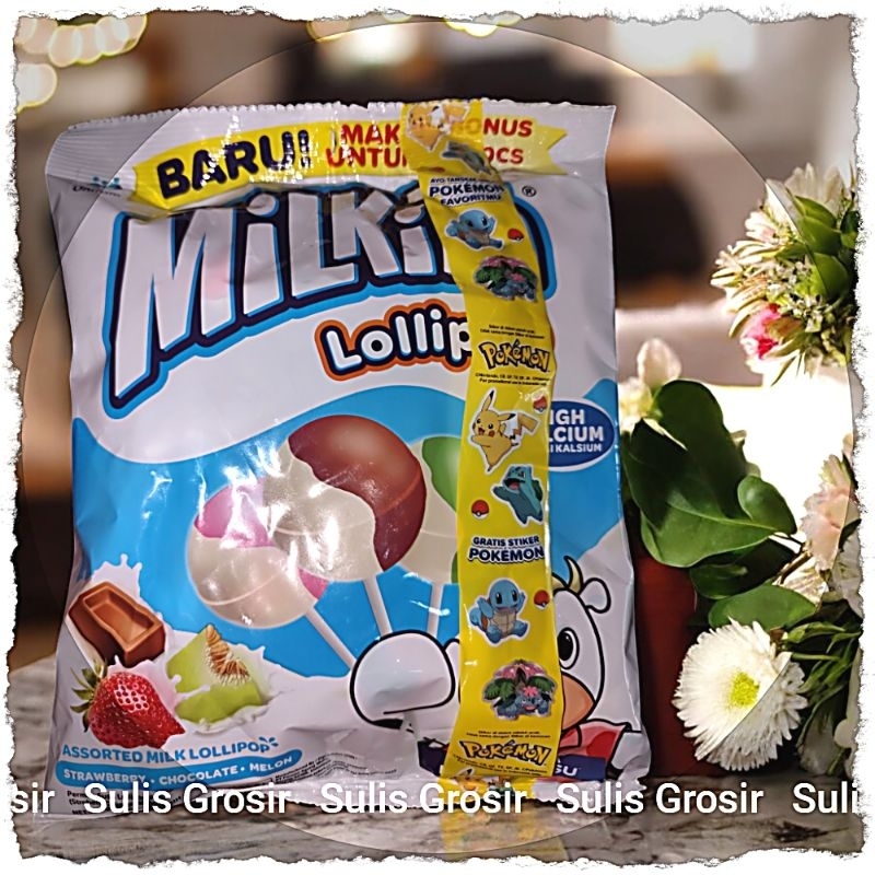 

Milkita Assorted Milk Lollipop Refill Extra Besar per Pak isi 30 pcs Plus Bonus 3 Pcs