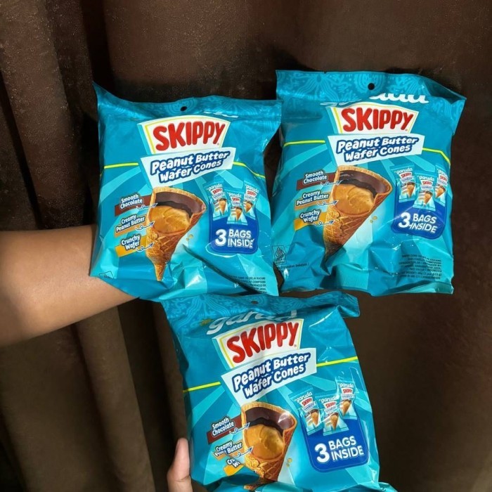 

Biskuit, Kue, & Wafer Garuda Skippy Peanut Butter Wafer Cones 45gr