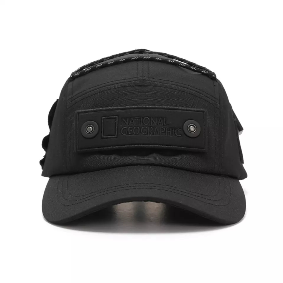 National Geographic Field Engineered Camp Cap Black - Topi Unisex Hitam