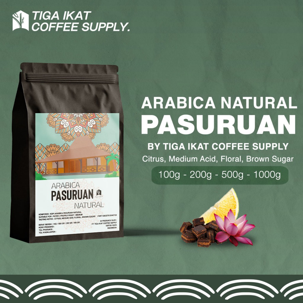 

COFFEE SINGLE ORIGIN ARABICA PASURUAN NATURAL / KOPI SINGLE ORIGIN ARABIKA PASURUAN NATURAL