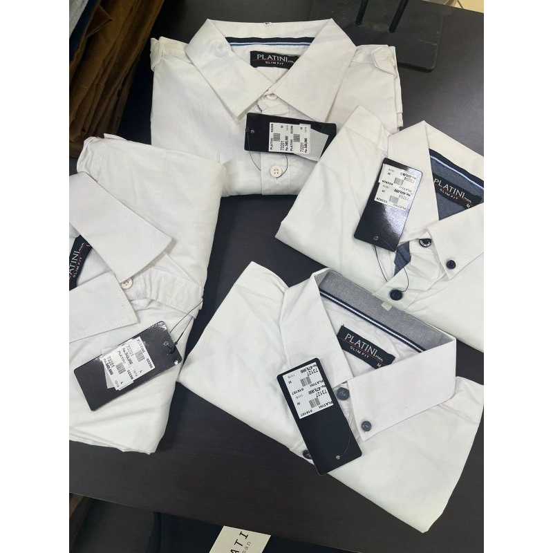 PLATINI Kemeja Putih Pria