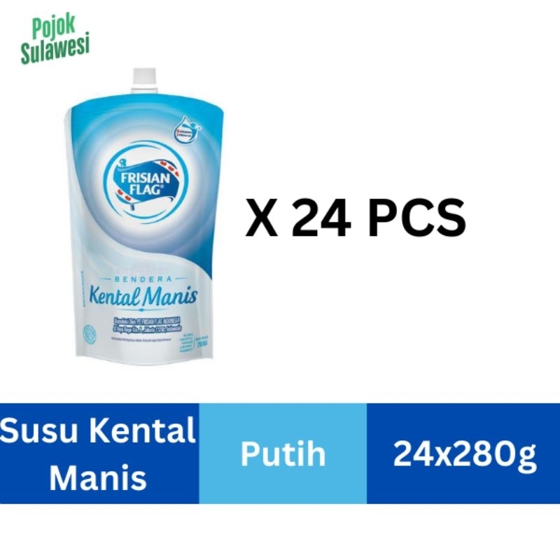 

FRISIAN FLAG Susu Kental Manis Putih 280g / 24pc (1dus)