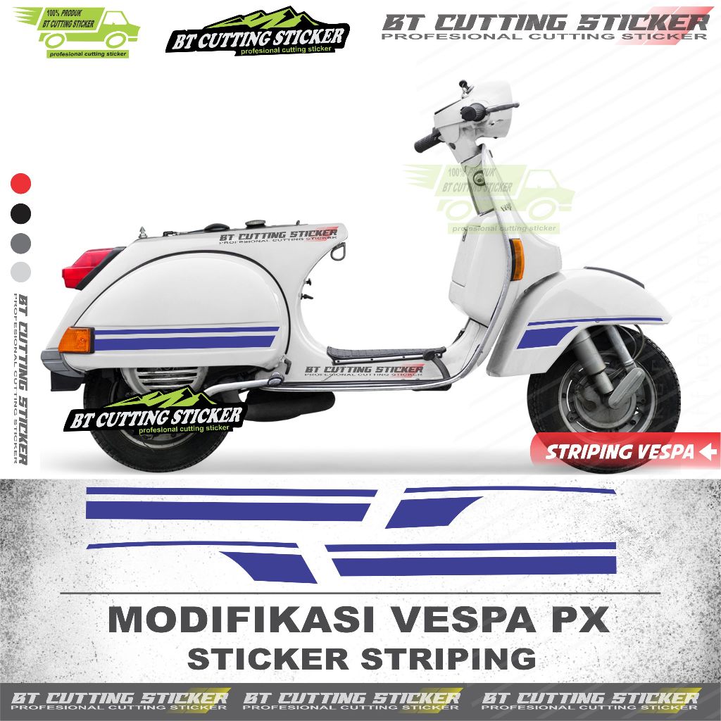 VPX2 Sticker motor vespa px / striping list motor vespa px / striping vespa px / stiker motor vespa