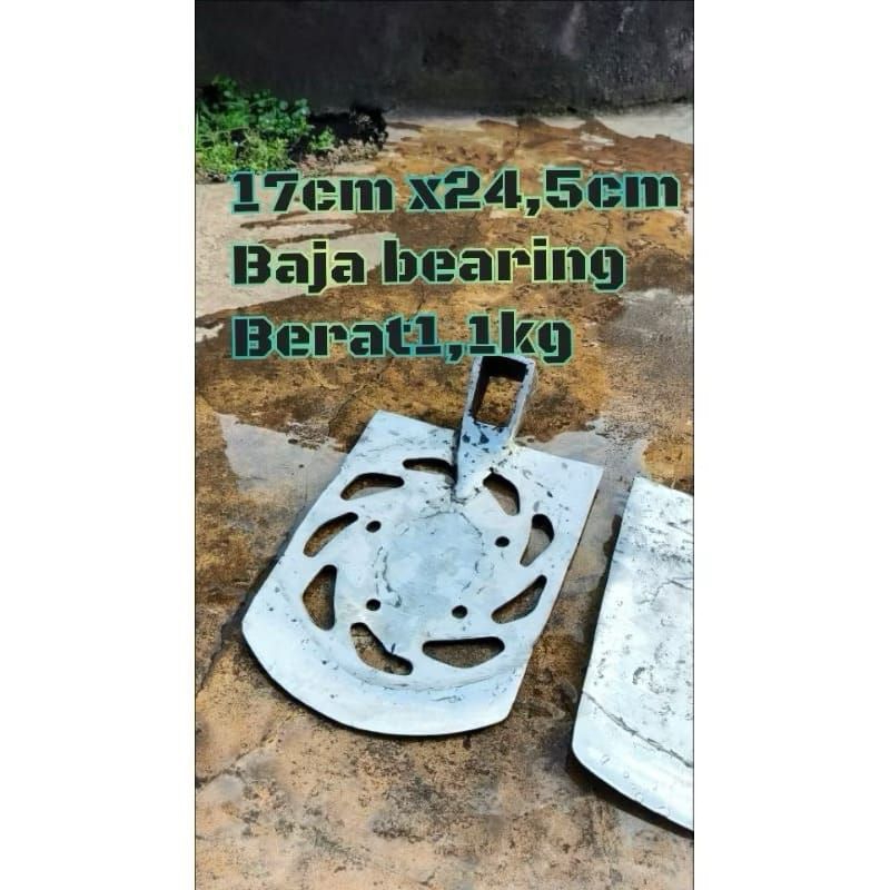 cangkul cakram anti lengket (bahan dari baja)