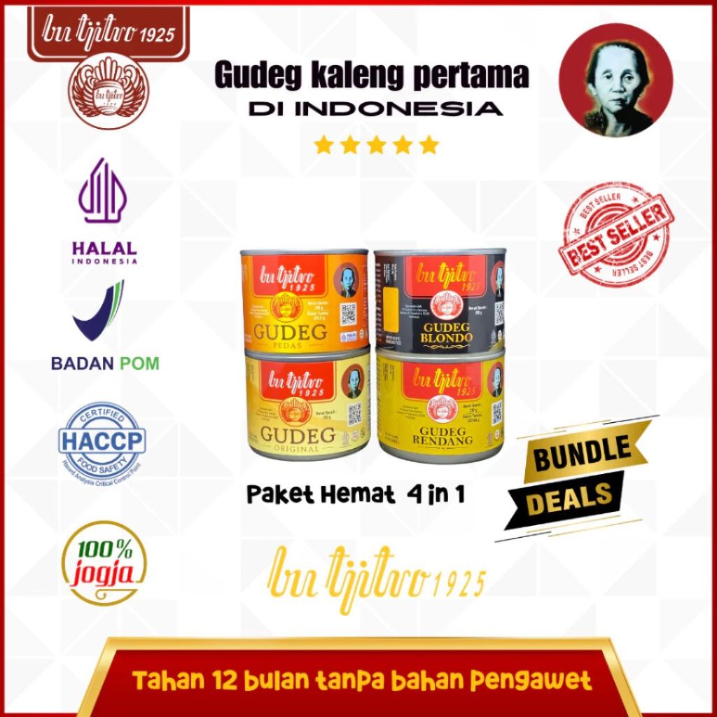 

Bu Tjitro 1925 PAHE 4 in 1 Paket Hematgudeg kalenggudeg jogja