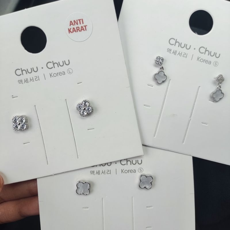 Anting Korea Chuu Chuu Anti Karat - Silver