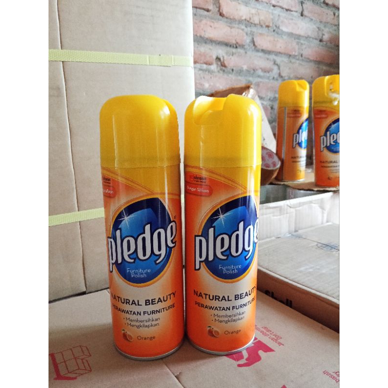 Pledge Orange Ukuran 160gr Orisinil Pledge Pengkilap Furniture Pengkilap